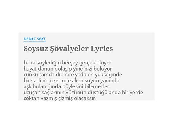 Soysuz Şövalyeler tr Lyrics [Deniz Seki]