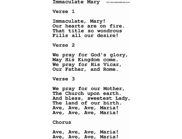 St. Mary en Lyrics [Valiant]