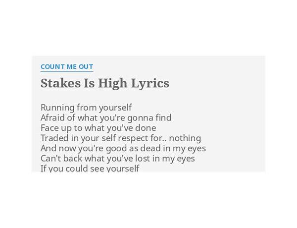 Stakes is High en Lyrics [De La Soul]