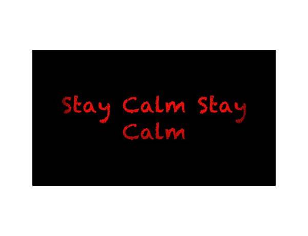 Stay Calm en Lyrics [BLACKYDRXW]