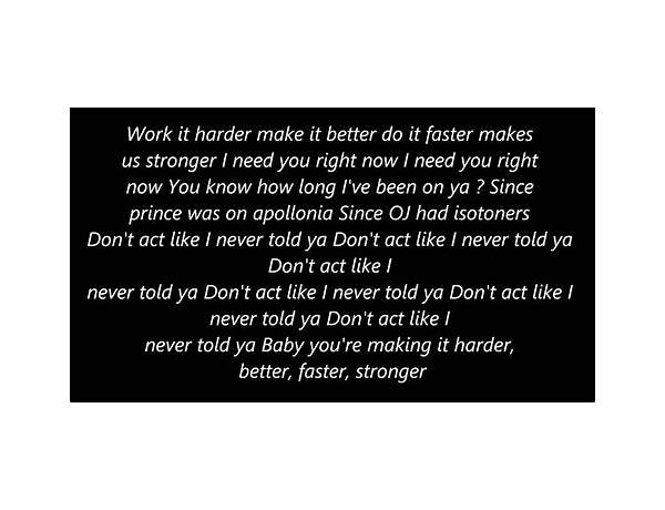 Strong en Lyrics [CMDWN]