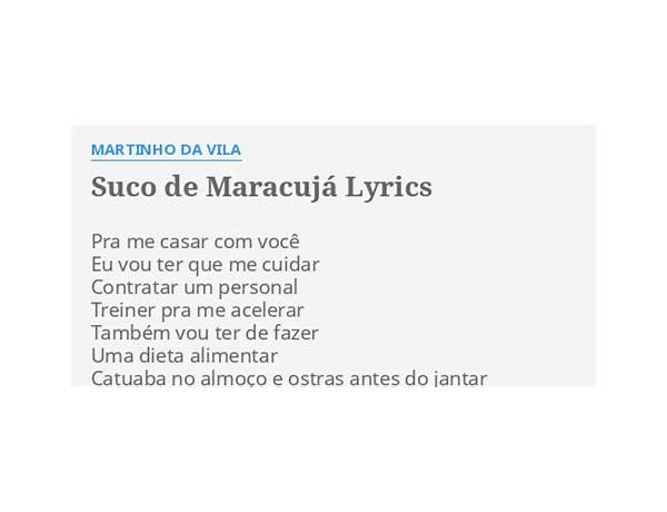 Suco de Maracujá pt Lyrics [Lil Fuub]