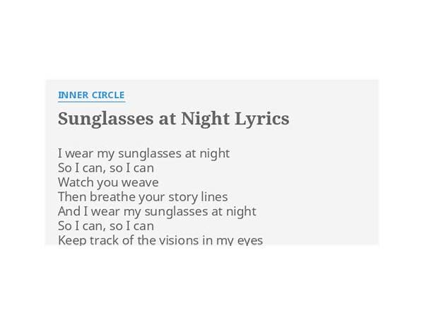 Sunglasses at Night en Lyrics [Darrell Story]