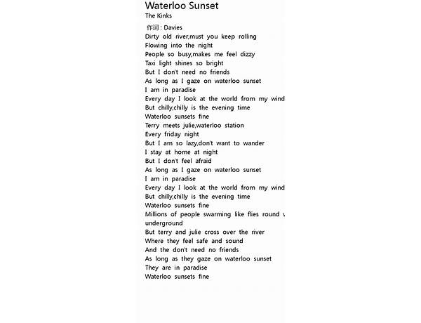 Sunset en Lyrics [Parsa Sabet]
