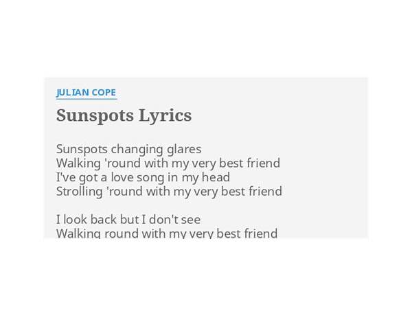 Sunspots en Lyrics [Nine Inch Nails]