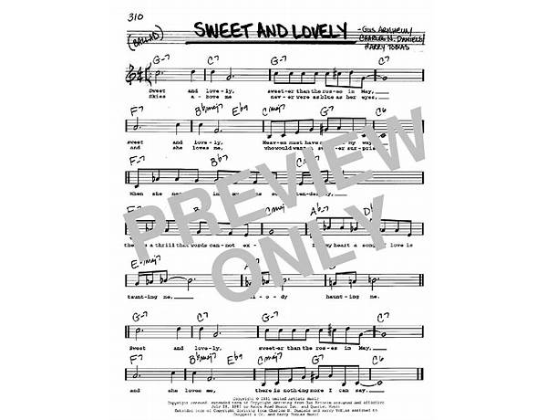 Sweet And Lovely en Lyrics [Bill Evans]