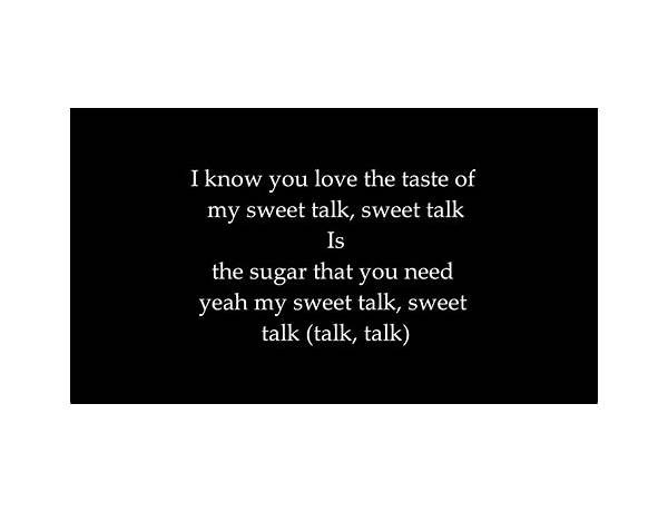 Sweet Talk en Lyrics [Isac Elliot]