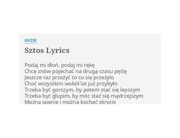 Sztos pl Lyrics [Kazik]