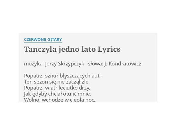 Tańczyła Jedno Lato pl Lyrics [Czerwone Gitary]