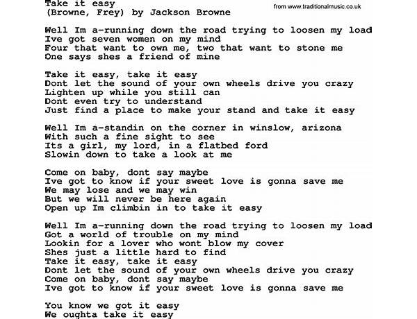 Take It Easy en Lyrics [Jackson Browne]