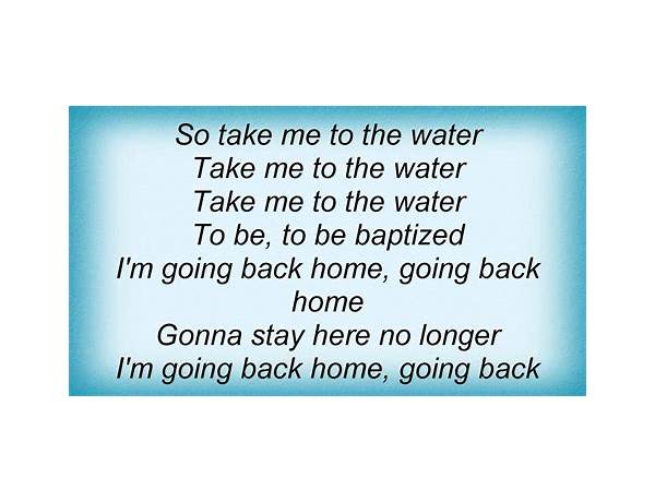 Take Me to the Water / Prayer en Lyrics [Jake Blount]