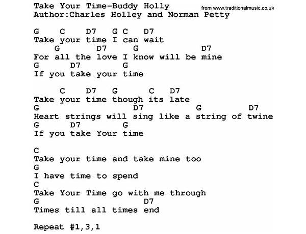 Take Your Time en Lyrics [Adam Agin]