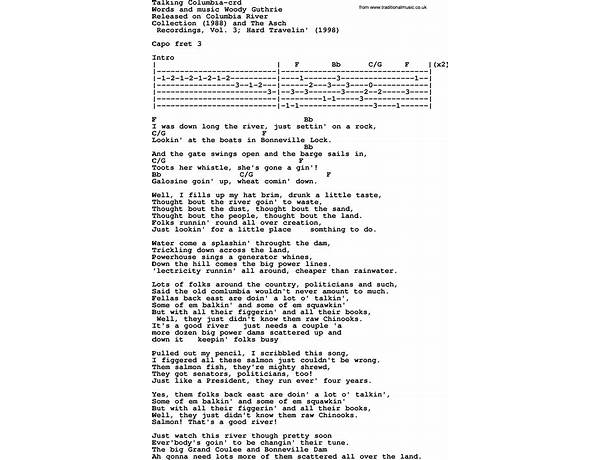 Talking Columbia en Lyrics [Woody Guthrie]