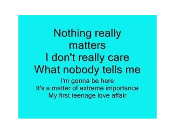 Teenage Love Affair en Lyrics [Alicia Keys]