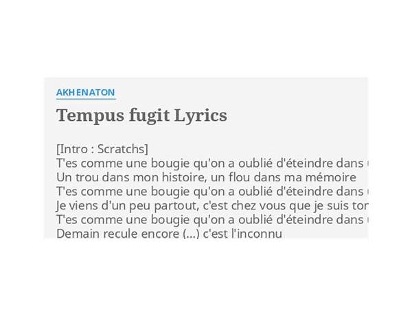 Tempus Fugit en Lyrics [Cold Night For Alligators]