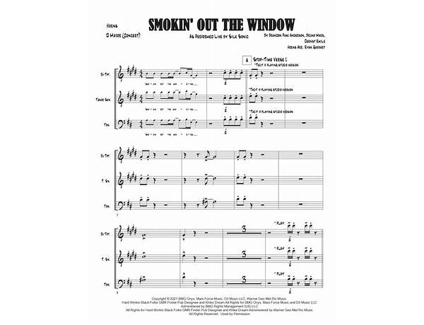 Tenor Saxophone: Smokin’ Joe Whitney, musical term