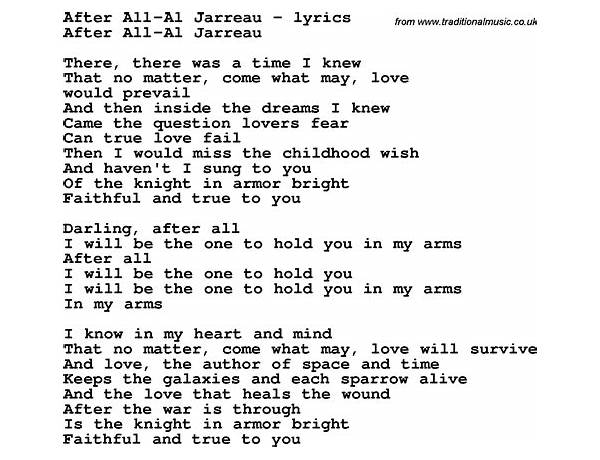 The After All en Lyrics [Illdisposed]