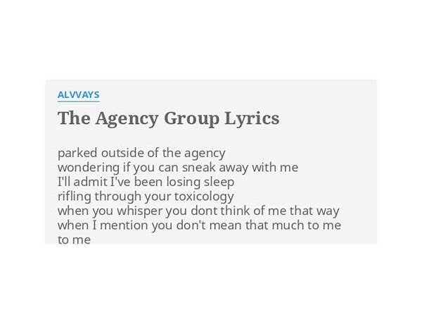 The Agency en Lyrics [Tankard]