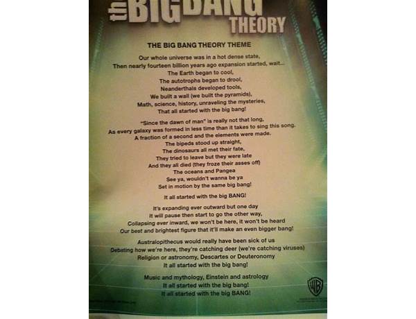 The Big Band Theory en Lyrics [Homeboy Sandman]