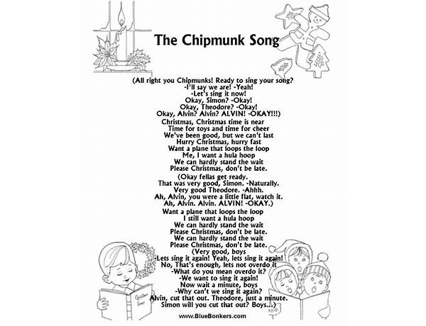 The Chipmunk Song en Lyrics [The Chipmunks]
