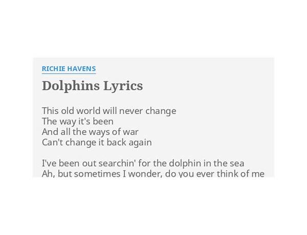 The Dolphins en Lyrics [Richie Havens]