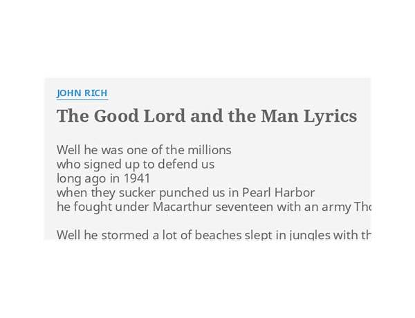 The Good Lord and the Man en Lyrics [John Rich]