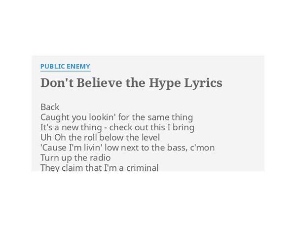 The Hype en Lyrics [The Next Step]