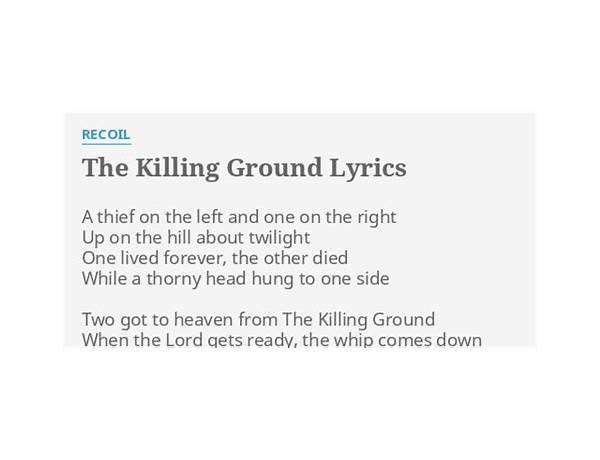 The Killing Ground en Lyrics [Recoil]