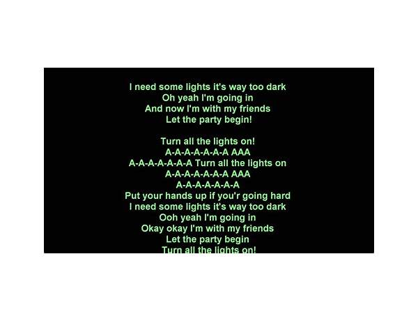 The Lights en Lyrics [Ke\'Ondris]