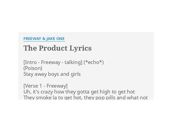 The Product en Lyrics [Freeway & Jake One]