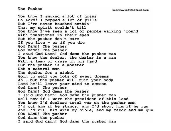 The Pusher en Lyrics [TQ]