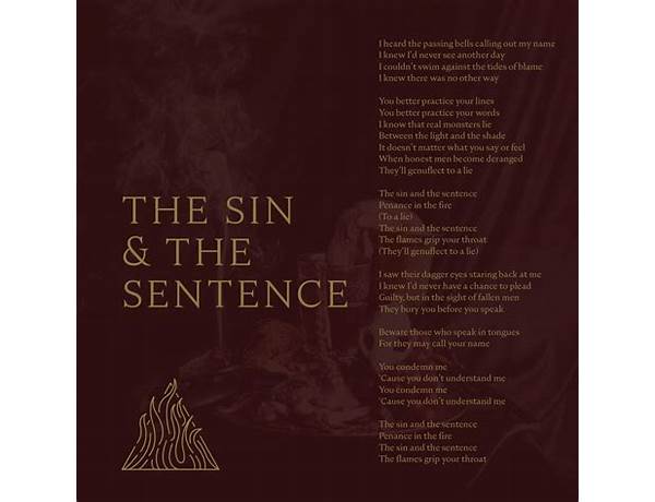 The Sin and the Sentence en Lyrics [Trivium]