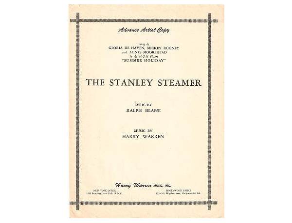 The Stanley Steamer en Lyrics [Dinah Shore]