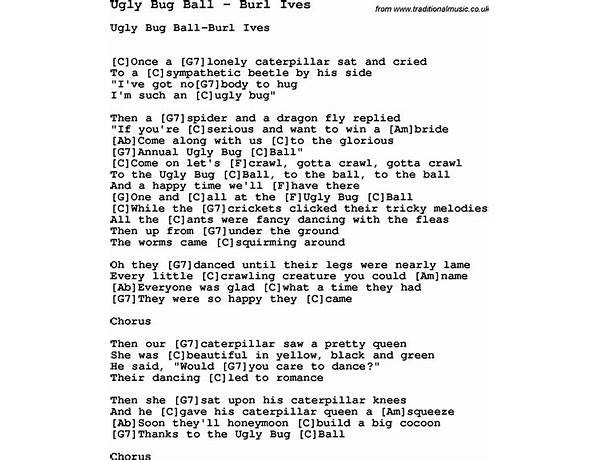 The Ugly Bug Ball en Lyrics [Burl Ives]