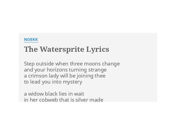 The Watersprite en Lyrics [Noekk]