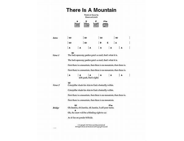 There\'s a Mountain en Lyrics [Keegan Powell]