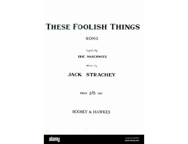 These Foolish Things en Lyrics [Sarah Vaughan]