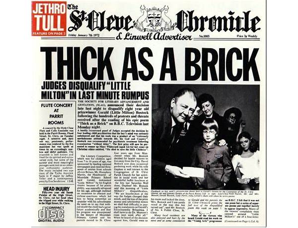 Thick As A Brick en Lyrics [Jethro Tull]