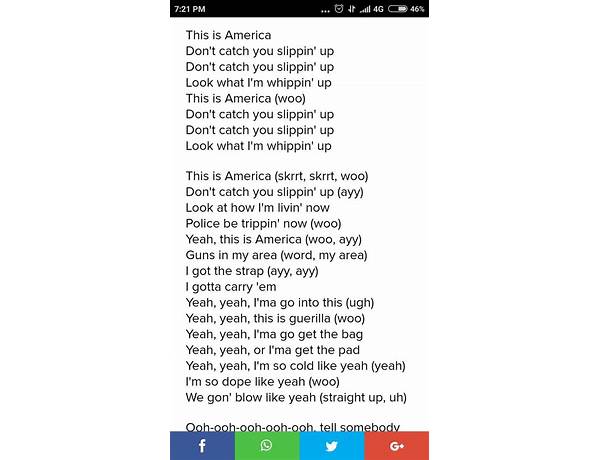 This Is America nl Lyrics [Childish Gambino]