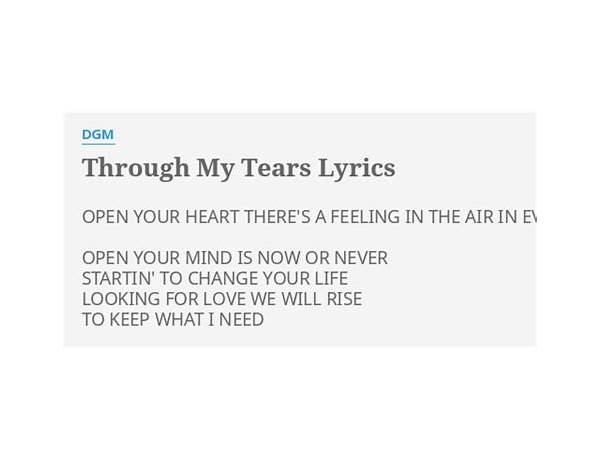 Through My Tears en Lyrics [DGM]