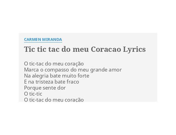 Tic-Tac do Meu Coração pt Lyrics [1E99]