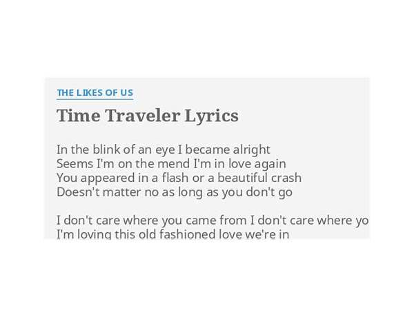 Time Travel en Lyrics [Sailor Boyfriend]