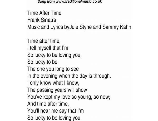 Time en Lyrics [Jackie DeShannon]