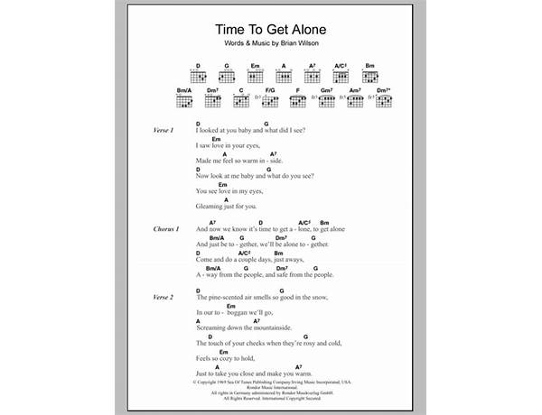 Time to Get Alone en Lyrics [Redwood]