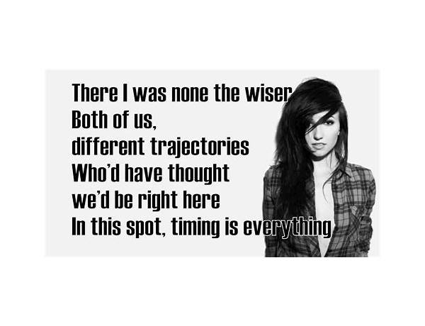 Timing Is Everything en Lyrics [Lights]