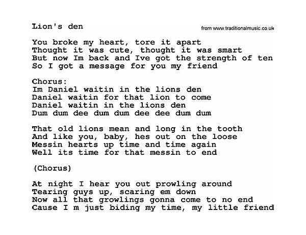 To Pierce the Heart of Lions en Lyrics [Thronum Vrondor]