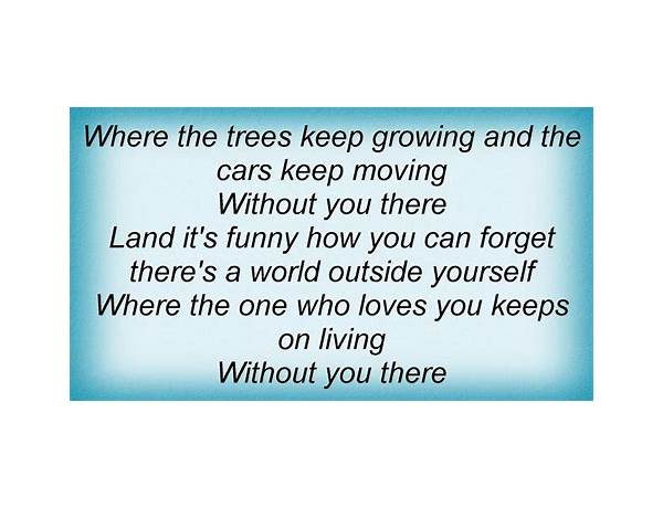 Trees Keep Growing en Lyrics [Azure Ray]