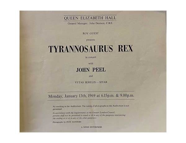 Tyrannosaurus Rex en Lyrics [Professor Flint]