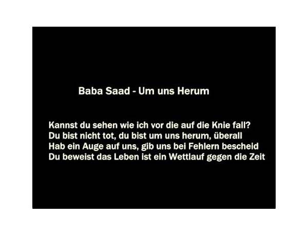 Um uns herum de Lyrics [Baba Saad]