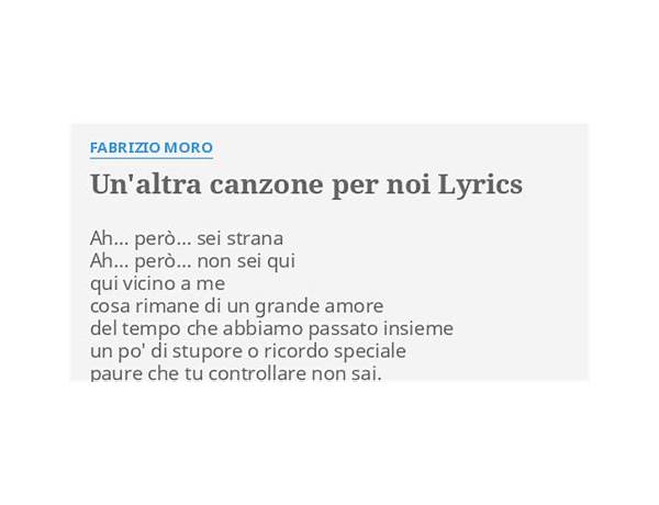 Un\'altra Canzone it Lyrics [Blowbby]